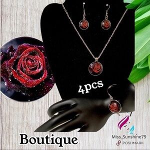 Boutique NEW - 4pcs fashion cabochon 3D ROSE 🌹
